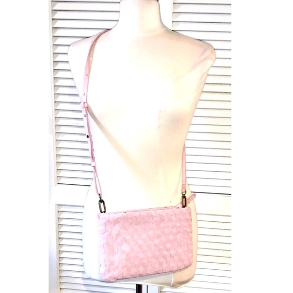 Madewell The Woven Puff Crossbody Bag Leather Addition - Picture 2 of 8